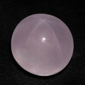 Quartz rose étoilé rose naturelle coupe ovale, 50,41 ct, transparent
