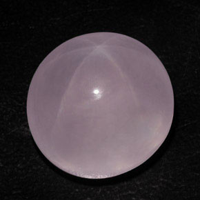 Quartz rose étoilé rose naturelle coupe ovale, 50,41 ct, transparent