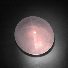 Quartz rose étoilé rose naturelle transparent, 35,70 ct, transparent / translucide