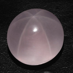 Quartz rose étoilé Rose naturelle Coupe ovale, 50.41 ct, Transparent