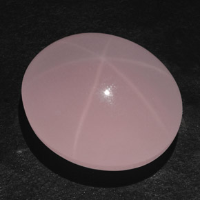 Quartz rose étoilé rose naturelle transparent, 83,38 ct, transparent / translucide