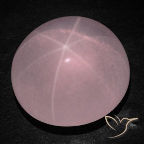 236.30ct Naturel Rose moyen Quartz rose étoilé, ovale, Transparent / Translucide