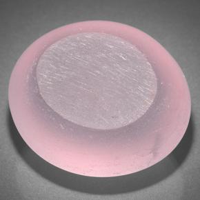 Quartz rose étoilé rose naturelle coupe ovale, 105,30 ct, translucide
