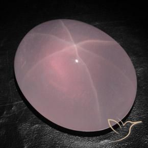 Quartz rose étoilé Rose moyen naturelle ovale, 579.55 ct, Transparent / Translucide