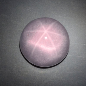 Quartz rose étoilé rose naturelle coupe roude, 9,68 ct, transparent
