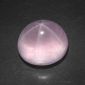Quartz rose étoilé Rose naturelle Coupe ovale, 6.01 ct, Transparent