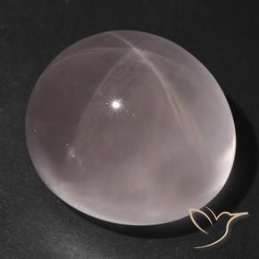Quartz rose étoilé Rose clair naturelle Coupe ovale, 68.71 ct, Transparent