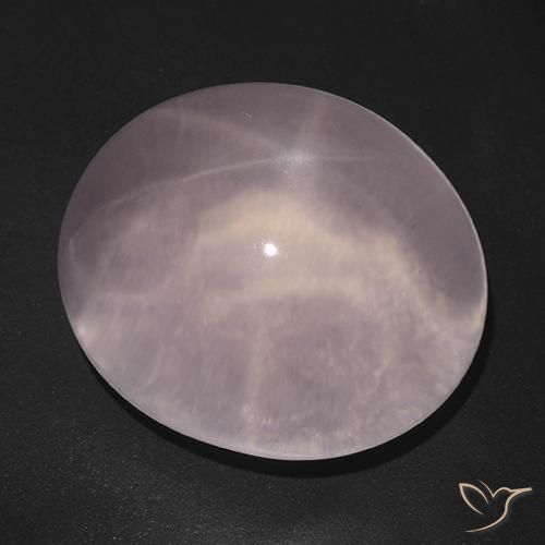 165.68ct Naturel Rose clair Quartz rose étoilé, ovale, Transparent