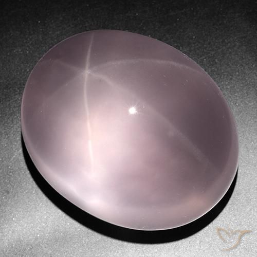 Quartz rose étoilé Rose naturelle Coupe ovale, 430.86 ct, Transparent