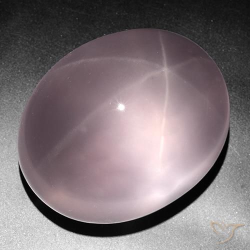 Quartz rose étoilé Rose naturelle Coupe ovale, 430.86 ct, Transparent