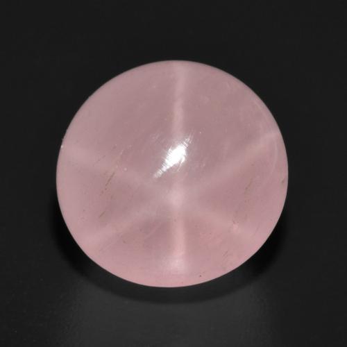Quartz rose étoilé Rose vif naturelle Coupe roude, 12.19 ct, Translucide