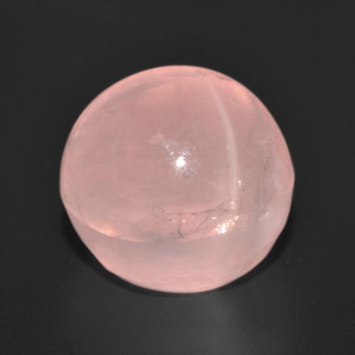 Quartz rose étoilé Rose moyen naturelle Coupe roude, 15.56 ct, Translucide