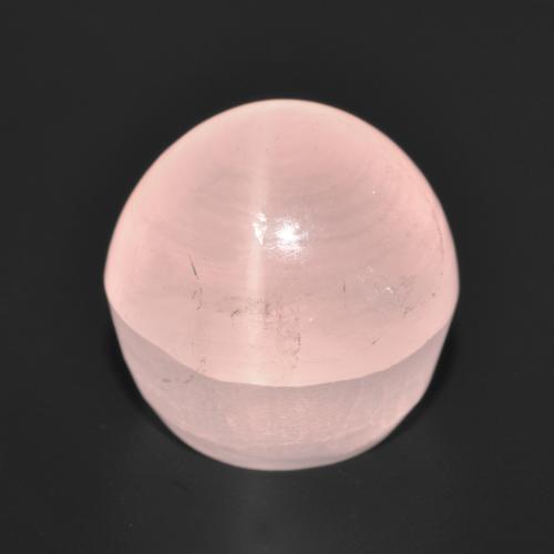 Quartz rose étoilé Rose clair naturelle Coupe roude, 12.13 ct, Translucide