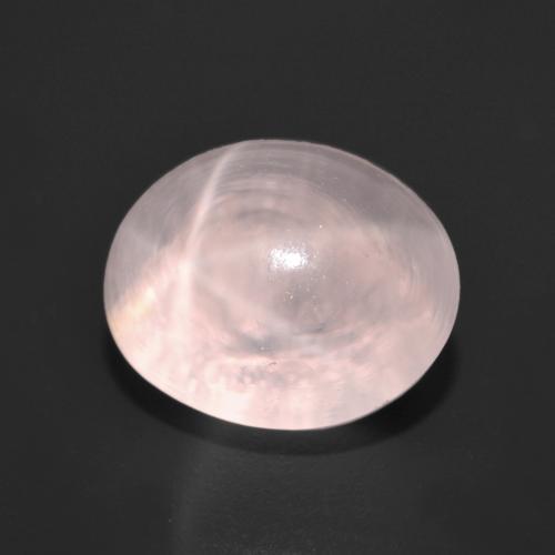 Quartz rose étoilé Rose corail naturelle Coupe ovale, 6.86 ct, Transparent