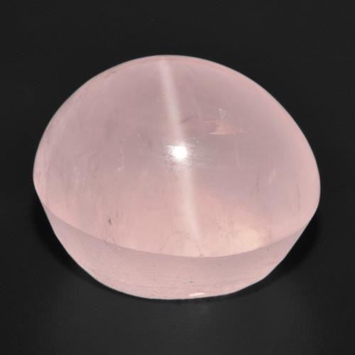 Quartz rose étoilé Rose corail naturelle Coupe ovale, 38.87 ct, Translucide