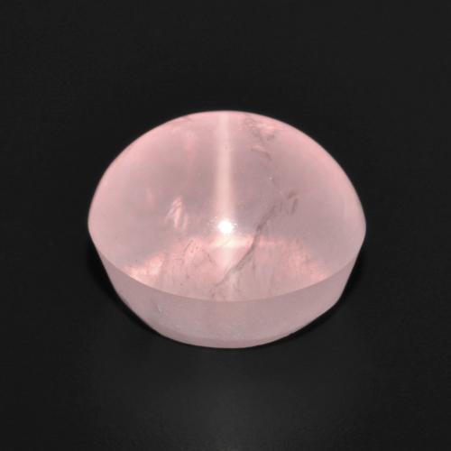 Quartz rose étoilé rose naturelle coupe ovale, 7,29 ct, translucide