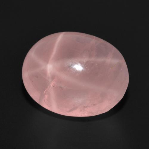 Quartz rose étoilé Rose moyen naturelle Coupe ovale, 15.66 ct, Translucide