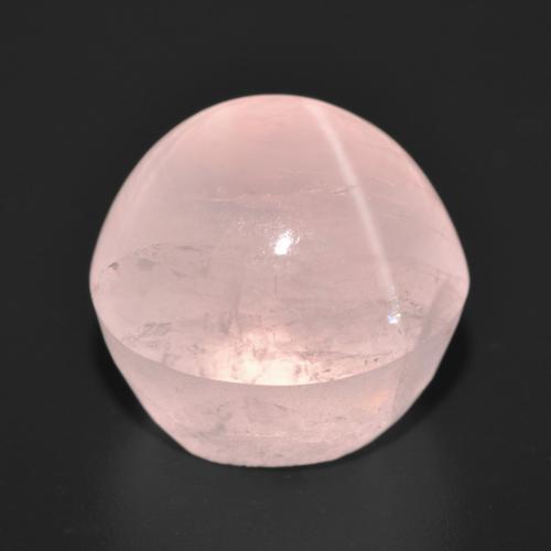 Quartz rose étoilé Rose clair naturelle Coupe roude, 21.22 ct, Translucide