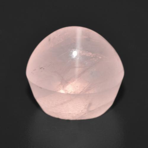 Quartz rose étoilé rose naturelle coupe ovale, 10,60 ct, translucide