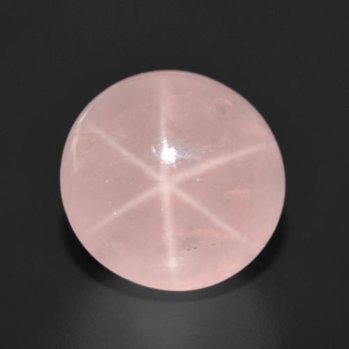 Quartz rose étoilé Rose moyen naturelle Coupe roude, 8.71 ct, Translucide