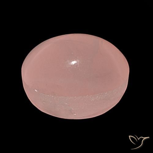 Quartz rose étoilé Rose naturelle ovale, 36.81 ct, Translucide