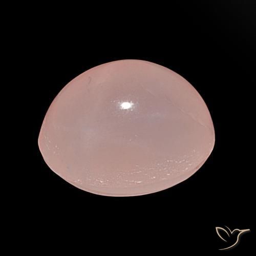 Quartz rose étoilé Rose moyen naturelle ovale, 40.20 ct, Translucide