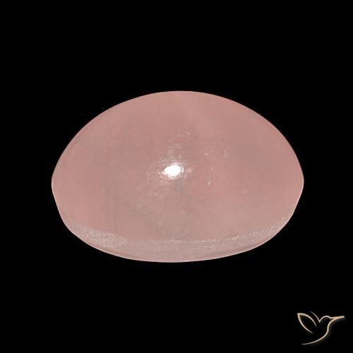 Quartz rose étoilé Rose naturelle ovale, 37.50 ct, Translucide