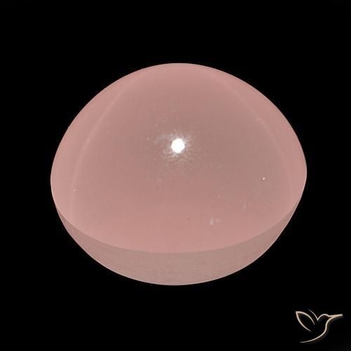 Quartz rose étoilé Rose chair naturelle ovale, 129.84 ct, Translucide