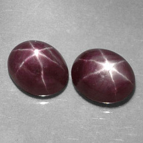 Achetez naturel ct rouge rubis étoilé gems, coupe ovale, en provenance tanzanie chez gemselect. en stock, livraison internationale!