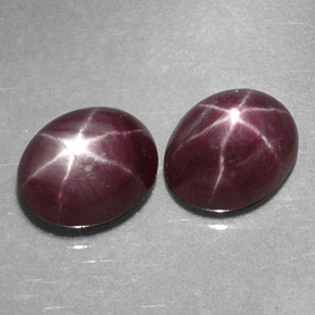 Achetez naturel ct rouge rubis étoilé gems, coupe ovale, en provenance tanzanie chez gemselect. en stock, livraison internationale!