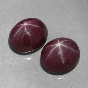 Achetez naturel ct rouge rubis étoilé gems, coupe ovale, en provenance tanzanie chez gemselect. en stock, livraison internationale!