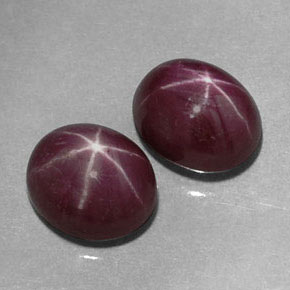 Achetez naturel ct rouge rubis étoilé gems, coupe ovale, en provenance tanzanie chez gemselect. en stock, livraison internationale!