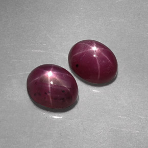 Achetez naturel ct rouge rubis étoilé gems, coupe ovale, en provenance tanzanie chez gemselect. en stock, livraison internationale!