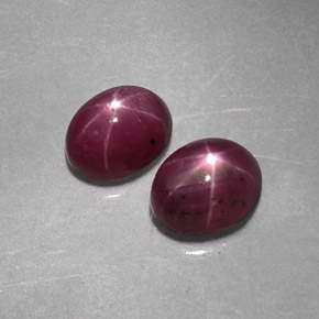 Achetez naturel ct rouge rubis étoilé gems, coupe ovale, en provenance tanzanie chez gemselect. en stock, livraison internationale!