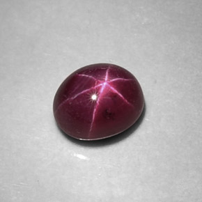 Rubis Étoilé Rouge violacé naturelle Coupe ovale, 1.54 ct, Opaque