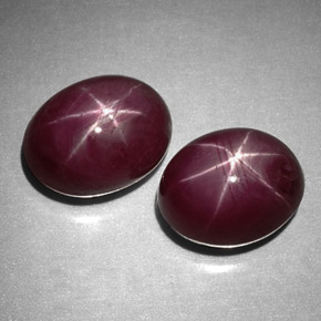 Achetez naturel ct rouge rubis étoilé gems, coupe ovale, en provenance tanzanie chez gemselect. en stock, livraison internationale!