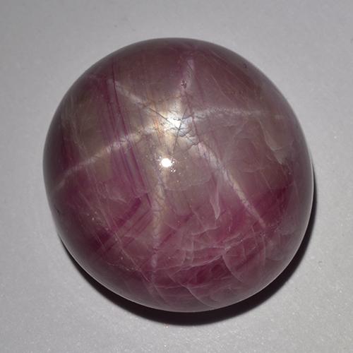 Rubis étoilé pourpre naturelle coupe ovale, 33,48 ct, opaque