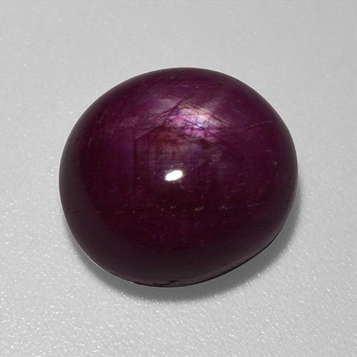 Rubis étoilé Rouge foncé naturelle ovale, 9.87 ct, Opaque