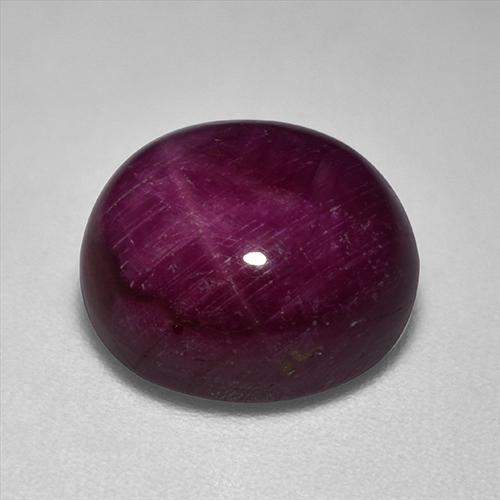 Rubis étoilé Rouge foncé naturelle ovale, 9.87 ct, Opaque