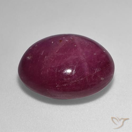 Rubis étoilé Rouge foncé naturelle ovale, 13.67 ct, Opaque