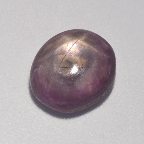 Rubis étoilé Violet rougeâtre naturelle Coupe ovale, 4.41 ct, Opaque
