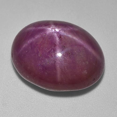 Rubis étoilé rouge naturelle coupe ovale, 16,92 ct, opaque