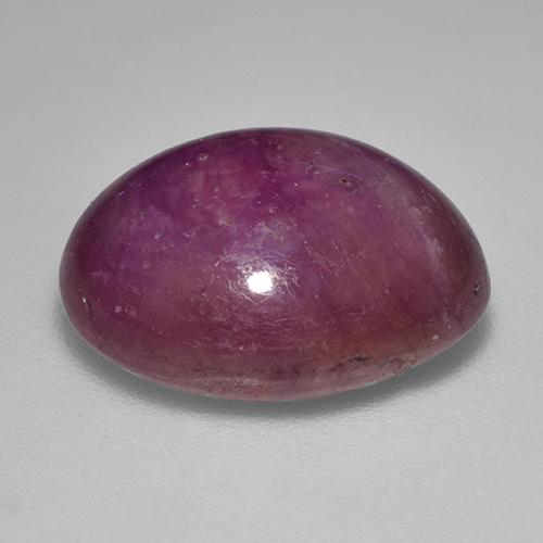 Rubis étoilé rouge naturelle coupe ovale, 16,92 ct, opaque