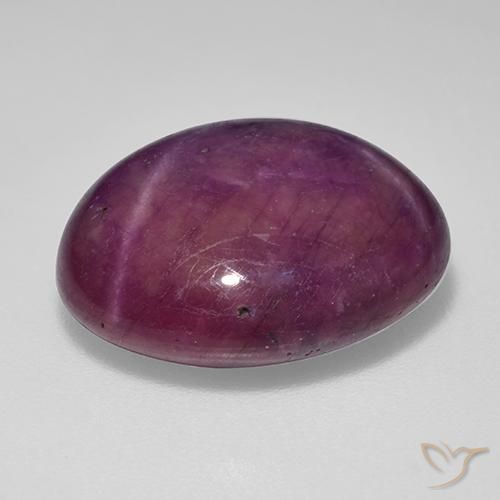Rubis étoilé Vin rouge naturelle ovale, 19.19 ct, Opaque