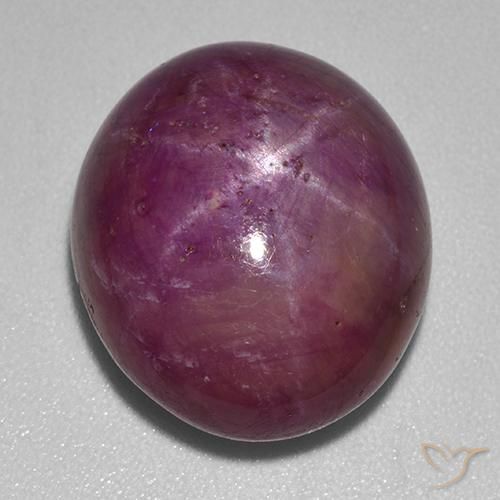23.39ct Naturel Rouge-violet Rubis étoilé, ovale, Opaque