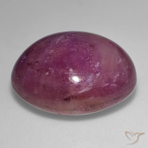 Rubis étoilé Rouge-violet naturelle ovale, 23.39 ct, Opaque