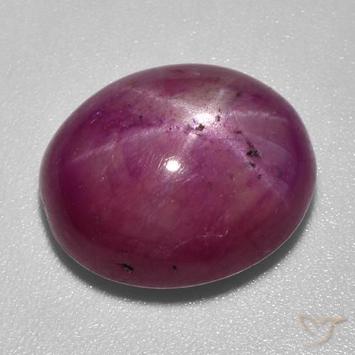 Rubis Étoilé Rouge foncé naturelle Coupe ovale, 14.45 ct, Opaque
