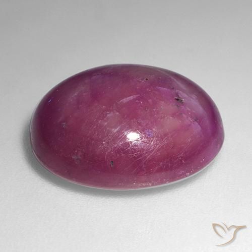 Rubis Étoilé Rouge foncé naturelle Coupe ovale, 14.45 ct, Opaque
