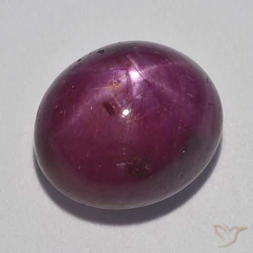 Rubis étoilé Rouge framboises naturelle ovale, 13.37 ct, Opaque