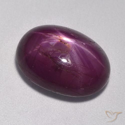 Rubis étoilé Pourpre moyen-foncé naturelle ovale, 11.13 ct, Opaque